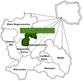 Szczawno-Zdrój - Mapa dojazdowa